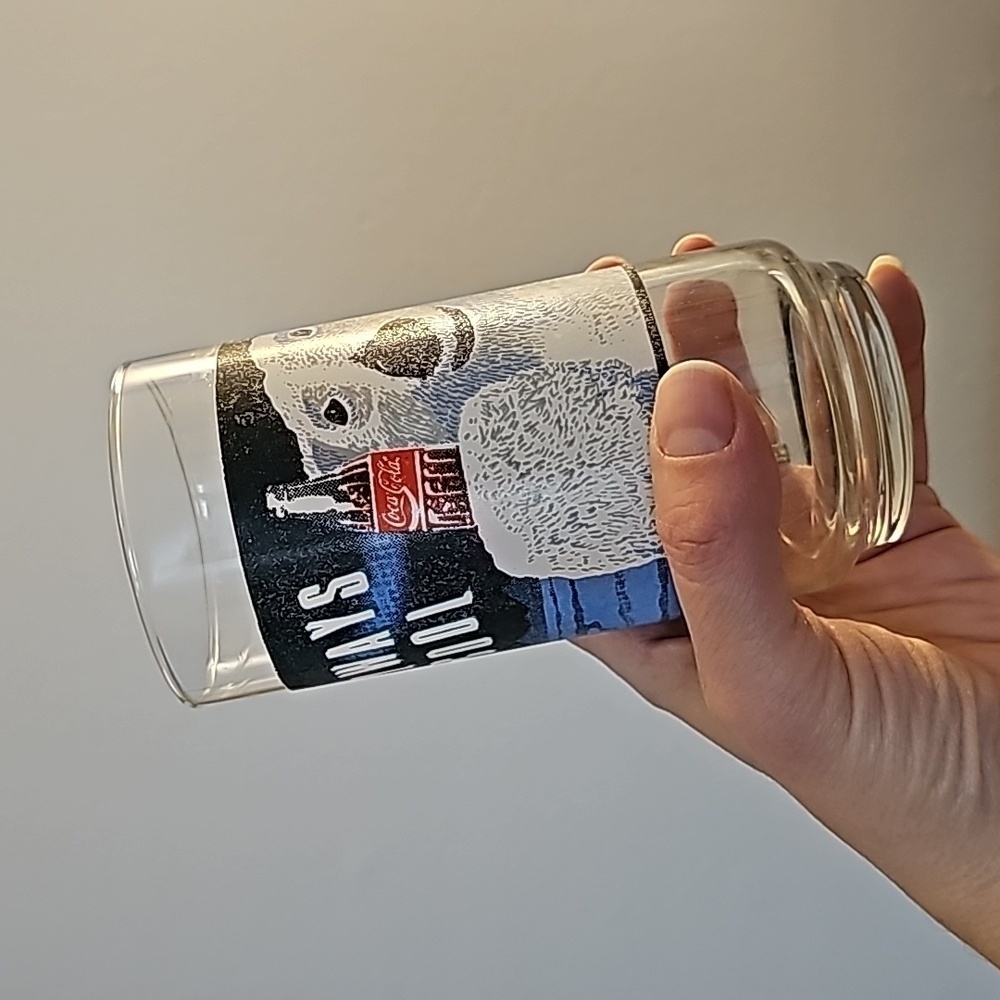 🌲VINTAGE COCA COLA Polar Bear 'Always Cool' Glasses (7)